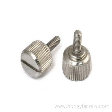 High quality customised Knurled Flat Head Thumb Screw